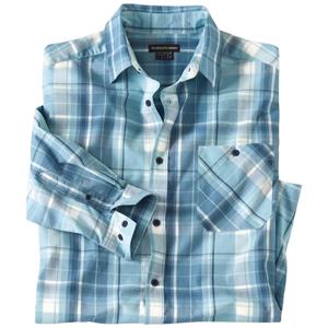 Atlas For Men Heren geruit poplin overhemd