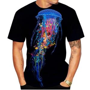 TIP723 Zomerkwallen 3D-geprint heren T-shirt Mode Casual O-hals Korte mouwen Streetwear Oversized Tops Hoogwaardig trainingspak XL