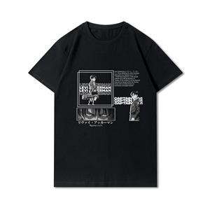 FT T Shirts Plus Size Anime Attack on Titan Heren T-shirts Levi·Ackerman Eye Punk Tops Zomer Harajuku Losse Gotische Korte Mouwen Tops XXXL