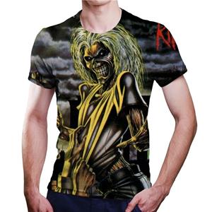 Xin nan zhuang Heren T-shirt met ronde hals, Heavy Metal Rock 3D-shirt, Oversized Casual Harajuku Street-kleding, Hiphop-modekleding Tops XXL