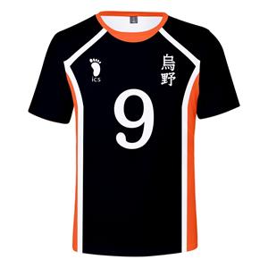 Xin nan zhuang Haikyuu 3d T-shirt Volleybal Team Uniform Trainingskleding Mannen Vrouwen T-shirt Kinderen Shirt Zomer Casual Korte Mouw Jongens Tops XXL