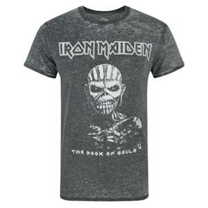 Iron Maiden heren het boek van zielen Burnout T-shirt S houtskool
