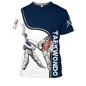 ETST WENDY 005 3D Taekwondo Judo Bedrukking T-shirt Kinderen Mode Sport Korte Mouwen Heren Zomer Gym Kleding Harajuku T-shirts Coole Tops XS