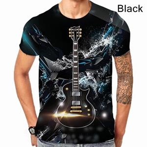 ETST 05 Mode Man/vrouw Muziek Basgitaar DJ Grappig 3D-printen Casual T-shirt met korte mouwen S-5XL S