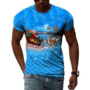 Bobby3 Kerstsfeer Origineel patroon 3D-geprint T-shirt Kerstavond Nieuwjaar Kleding Comfortabel Veelzijdig Hoogwaardig Top 4XL