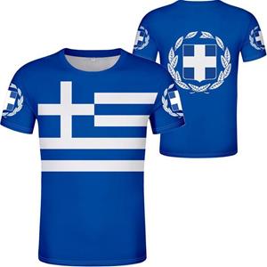 ETST WENDY 005 Hellas Totem Griekenland Embleem Grafisch T-shirt voor Herenkleding 3D Print Griekse Nationale Vlag T-shirt Mode Streetwear Tops T-shirts S