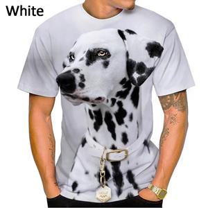 ETST 05 Dier Dalmatiër 3D Heren T-shirt Mode Hond Schattige Aalmatiër Shiba Inu Unisex Casual Streetwear Shirt S