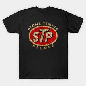 SPORTS TRIP Heren Zwart Print T-shirt Super Large TShirt Stone Temple Pilots - Bestseller No-Cut Transfer Paper Print Katoenen T-shirt S zwart