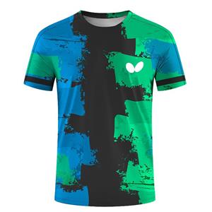 ETST 07 Zomer Heren Tafeltennis T-shirts Snel Droog Korte Mouw Tops Fitness Hardloopshirt Ademend Casual Sportkleding L