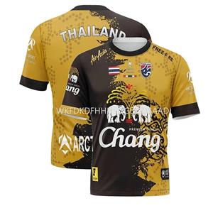 Laoxu Hot Thailand Changze Unisex T-shirt 3D-printing Snel drogend Casual O-kraag Korte mouwen Heren Plus-size Outdoor Sport Top S wit