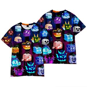 TOP COOL FASHION Blox Fruits T-shirt voor heren Zomerkleding Fitness ROBLOX O Neck Anime Man T-shirt voor heren Oversized Nieuwe heren T-shirts Tops XS
