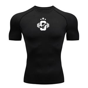 Xin nan zhuang Mannen Running Compressie T-shirt Korte Mouw Sport Tees Gym Fitness Sweatshirt Mannelijke Jogging Trainingspak Homme Atletische Shirt Tops S