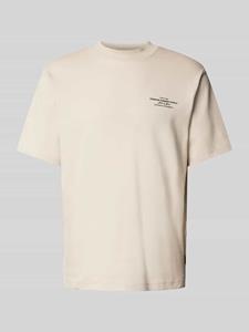 Jack & Jones Jprblachad branding ss crew neck te beige