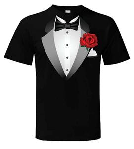 91140100MA0LT6NU2A Smoking Unisex T-shirt Fancy Dress Outfit Vrijgezellenfeest Smoking Vrijgezel S