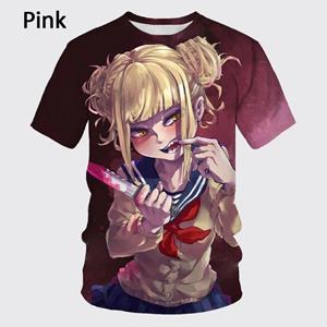 Xin nan zhuang Nieuwe Himiko Toga 3D T-shirt Casual Zomer Heren Korte Mouw Japanse Anime Unisex Mode Hip Hop T-shirt 6XL