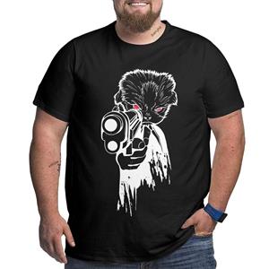 FT T Shirts Plus Size S-6XL voor 50-135KG Zomer Super Cool Mannen T-shirts Oversize Vintage Anime Sex Pistol Afdrukken tops Tees Sweatshirts 4XL zwart