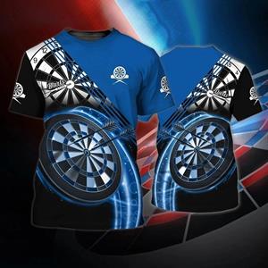 ETST 07 Heren T-shirt Dart Round Target Print Zomer O-hals Korte Mouw Oversized Tops Tees Casual T-shirt Voor Heren Straat Coole Kleding 6XL
