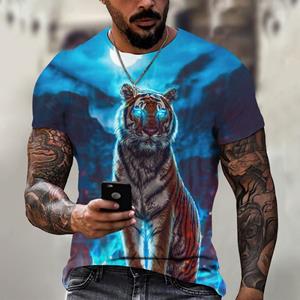 HerSight 3D Animal T-shirt Man 3D-printen Tees Mode O-hals T-shirts Kleding Mannen Casual Korte Mouw T-shirts Zomer Top S