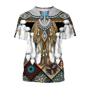 ETST WENDY 005 Indiase T-shirts Etnische stijl 3D-print Streetwear Mannen Vrouwen Casual Mode Oversized Korte Mouw T-shirt Kinderen T-shirts Tops Kleding 2XL