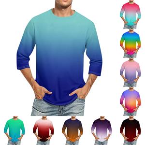 Wahaha123 Heren Onafhankelijkheidsdag T-shirts USA Vlag Grafische T-shirts Korte Mouw Amerikaans Patriottisch Vintage T-shirt L