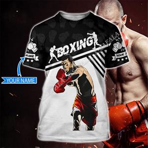 ETST 03 Lovers Cross Boxing 3D-geprint hoogwaardig melkvezel T-shirt voor heren Casual Top Ademend Snel drogend Zomer S