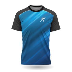 ETST 03 Heren T-shirt Buitensporten Hardloop T-shirts Grappige Gradiënt Print Snel drogend Top met korte mouwen Zomer Casual O-hals Losse T-shirts S