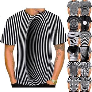 ETST 011 Nieuwe Vertigo mode 3d print heren casual hiphop cool T-shirt Vertigo Hypnotic Unisxe grappig korte mouwen T-shirt mannelijk/vrouwelijk top S