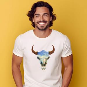 Le Roi du Tshirt T-shirt Homme - BIG SKY S wit