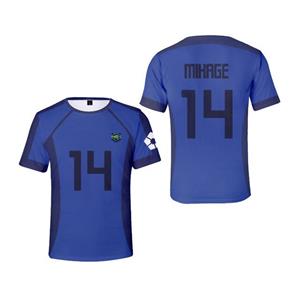 Xin nan zhuang Zomer T-shirt Heren 3D Print BLUE LOCK Korte Mouw Casual Mode Oversized Ronde Hals Snel Drogend T-shirt Dames XS