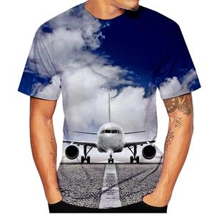 ETST 05 Nieuwe Vliegtuig 3D Print T-shirts Vliegtuig Streetwear Mannen Vrouwen Mode Oversized Korte Mouw T-shirt Kinderen T-shirts Tops Herenkleding S