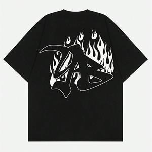Bobby3 ROMWE Street Life Heren Portret Bedrukt T-shirt met Korte Mouwen, Geschikt Voor Dagelijks Gebruik In De Lente En Zomer L