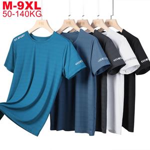 Yoxier Plus Size T-shirts Heren 6xl 7xl 8xl 9xl Korte Mouw T-shirt Oversized Heren Zomer Koel Snel Droog T-shirt Heren Sportkleding M