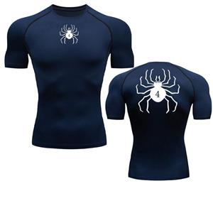 Aee-MaMoo Anime Hunter X Hunter Compressie T-shirt Snel drogend Hardlopen Fitness Strakke sportkleding Zomer Ademende spin Korte mouw S