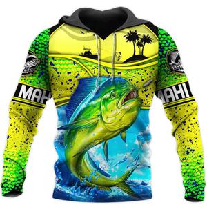 Etst 003 Nieuwe grappige dieren bas marlijn vissen visser camo 3D print hoodies mode streetwear harajuku mannen/vrouwen S