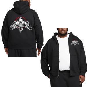 ETST 009 2024 Nieuwe herfst/winter Hot Wrestling Fans Heren Bray Wyatt Zwarte ritshoodie Street Casual Sportshirt S