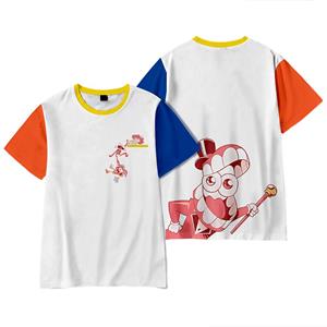 TOP COOL FASHION Grappig De Verbazingwekkende Digitale Circus Anime T-shirt Cool Heren T-shirt O Hals Casual Unisex Streetwear Fashion Tee XS
