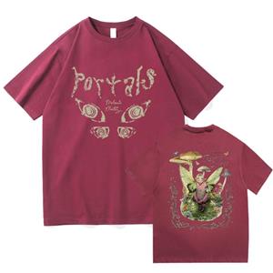 TENJINGE Trendy 2023 Melanie Martinez 90S Vintage Shirt T-shirts voor vrouwen Grafische zomer T-shirts XXXL rood