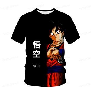 Baibao QIQI Zomer Super 3D-printen Super Saiya Man Goku T-shirt Kinderen Cartoon Kleding Casual Comfort T-shirt 6XL