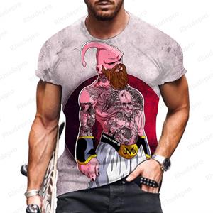 Baibao QIQI Korte Mouw Heren T-shirt Dragon Ball Z Mode Heren T-shirt Trend Tops Kleding Nieuw 2024 Shirts Vegeta Goku Oversized Y2k Anime XXL