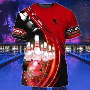 Wendy 3 T-shirts Heren 3D Geprint Bowling Jersey Tees Zomer Casual Korte Mouw Tops O Hals Katoen Oversized Streetwear Herenkleding S