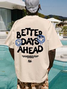 ETST 009 Monogram Heren- en Dames T-shirts O-hals Casual Oversized T-shirts Mode T-shirts Zomer losse T-shirts S