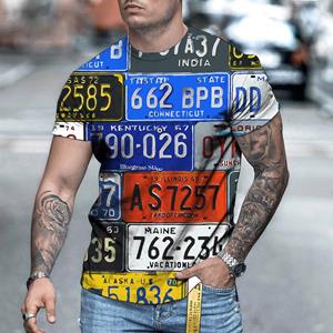 WowClassic Cartoon patroon T-shirts heren retro stijl zomer T-shirts heren streetwear 3D print T-shirt mode O-hals korte mouw tops S