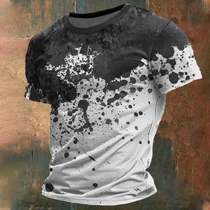 Wendy 3 Mode Graffiti Print T-shirt voor heren Hip Hop Trend Harajuku Vintage Kleding Casual Ronde hals Korte mouw Zomer Losse tops S