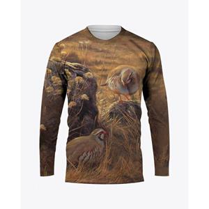 ForYourBeauty Camouflage Jacht Dieren T-shirts Kwartel 3D Print Mannen Vrouw Lange Mouw T-shirt Oversized Harajuku Truien Tees Tops Kleding S