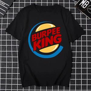 Nihao T-shirt voor mannen Crossfit Workout Burpee King T-shirt Grappig verjaardagscadeau voor vriend Echtgenoot Vader Man Zomer Korte mouw XXXL