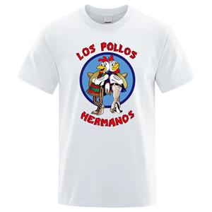 Boutique sports suit series 2 LOS POLLOS Hermanos Grappig Bedrukt T-shirt Heren Katoen Casual Korte Mouwen Zomer Heren Ademend T-shirt Chicken Brothers XS