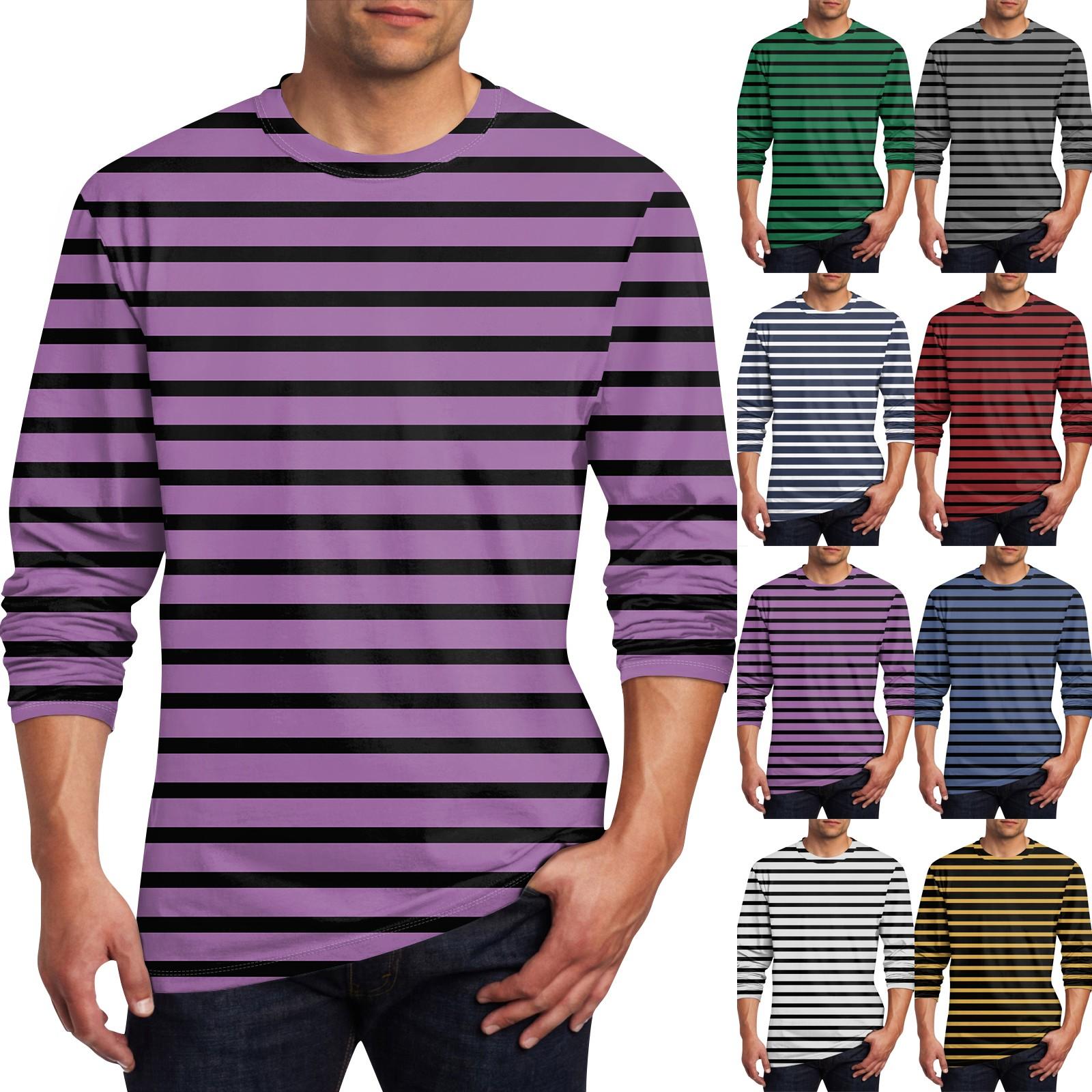 Constantine Heren T-shirt O-hals Kleding Kleding Buiten Lange Mouw Print Modeontwerper Vintage XXL Vloot