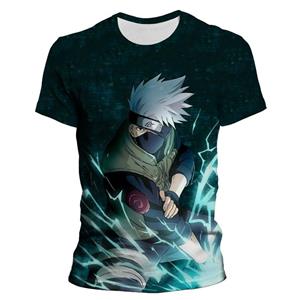 Etst 003 Nieuwe mode heren T-shirt Naruto Kakashi Cartoon Anime kinderen T-shirts zomer korte mouwen vrouwen oversized kleding tops 100cm