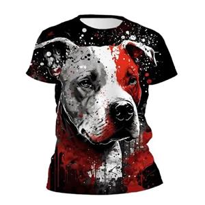 WowClassic Zomer Honden T-shirts Dier 3D Geprint Streetwear Mannen Vrouwen Mode Oversized Korte Mouw O-hals T-shirt Kinderen T-shirts Tops Kleding S