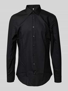 Jake*s Slim fit zakelijk overhemd van popeline